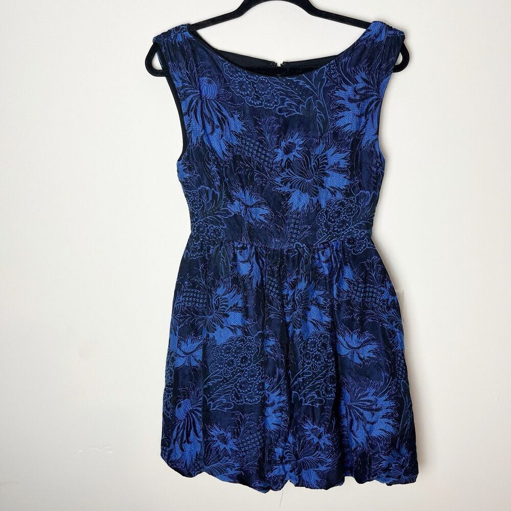 Alice + Olivia‎ Floral Sleeveless Embroidered Balloon Mini Dress Sz 4​